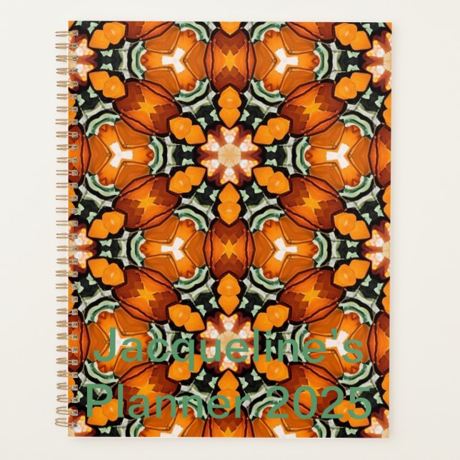 Agenda Flor Geométrica, Geométrica, Mandala caprichosa, (Anverso)