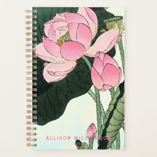 Agenda Flor Lotus japonesa - Bella Artes de época