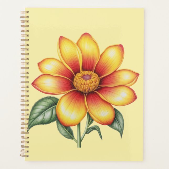 Agenda Flor naranja (Anverso)