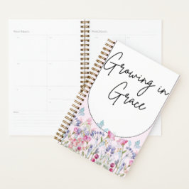 Agenda Flor Rubor rosa
