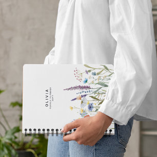 Agenda Flor silvestre acuática personalizada