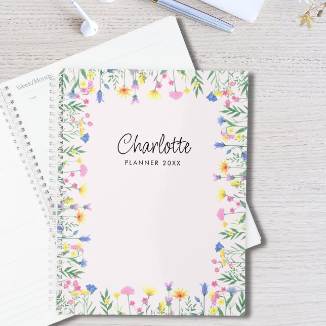 Agenda Flor silvestre personalizada (Subido por el creador)