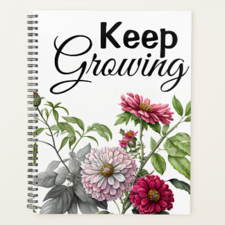 Agenda Flor silvestre vintage de cita floral positiva