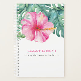 Agenda Flor tropical acuarela