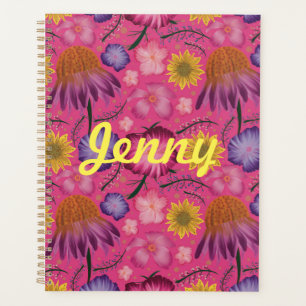 Agenda Flora rosa silvestre personalizada