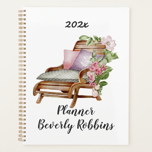 Agenda Floraciones de jardín personalizadas (Anverso)