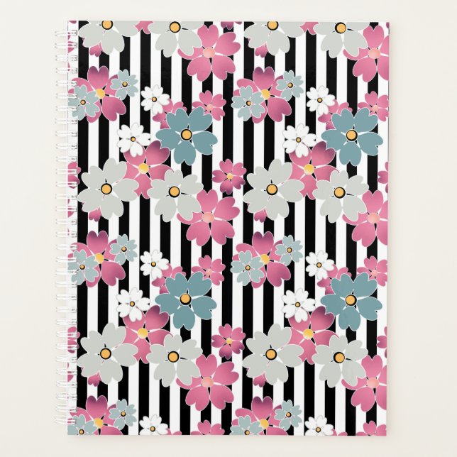 Agenda Floral, a rayas (Anverso)