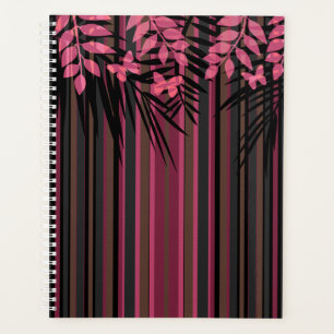 Agenda Floral, a rayas, retro