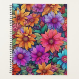 Agenda Floral Abstracta colorida #444 -