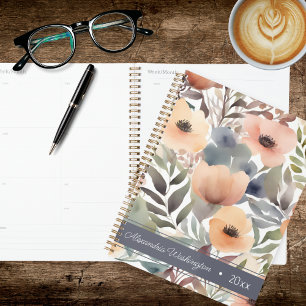 Agenda Floral Acuarela Moderna