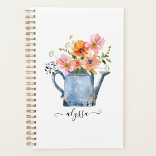 Agenda Floral acuática pintada a mano