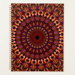 Agenda Floral Brown Mandala Design-48566