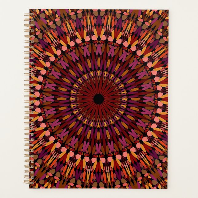 Agenda Floral Brown Mandala Design-48566 (Anverso)
