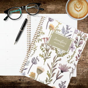 Agenda Floral Campestre Acuarela