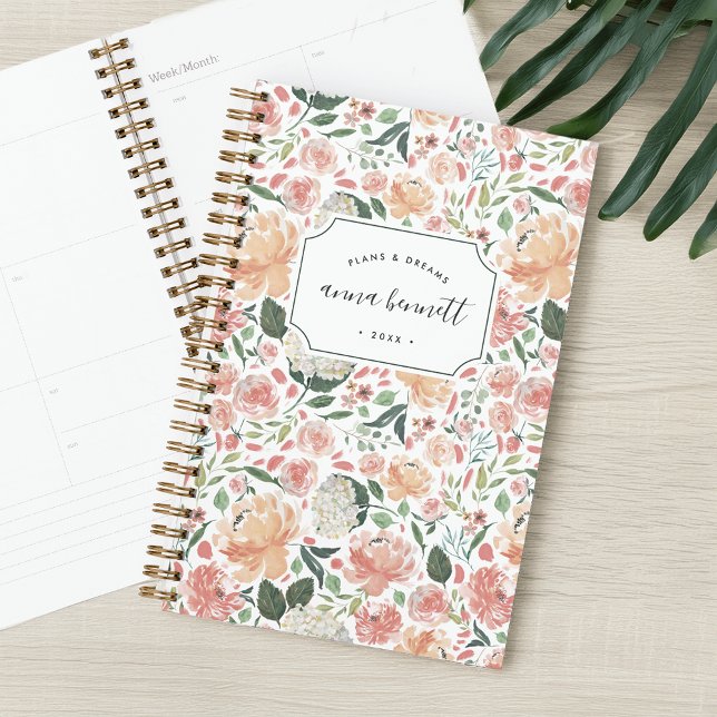 Agenda Floral de verano medio personalizada (Subido por el creador)
