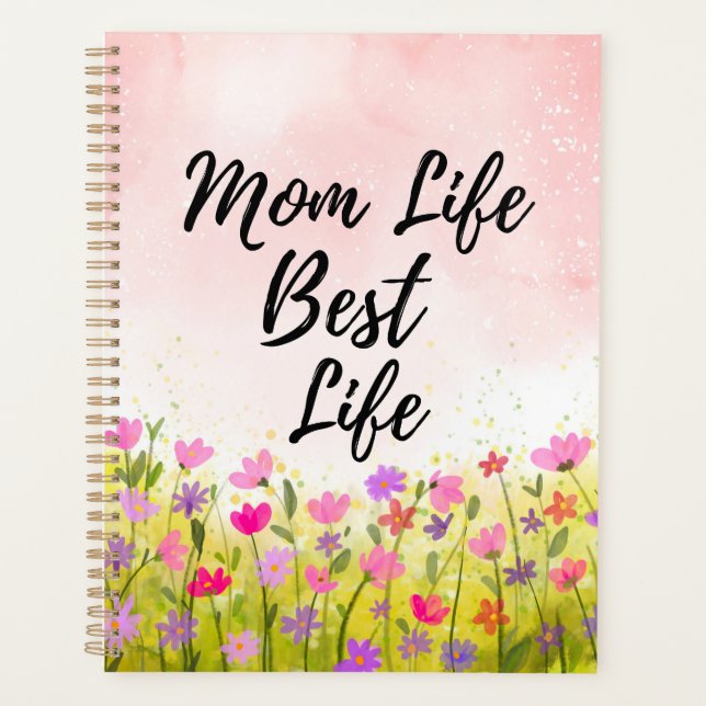 Agenda Floral de vida mejor para mamá (Anverso)