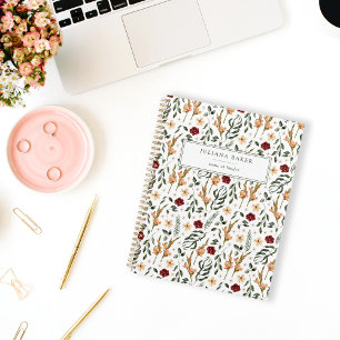 Agenda Floral Delicada personalizada