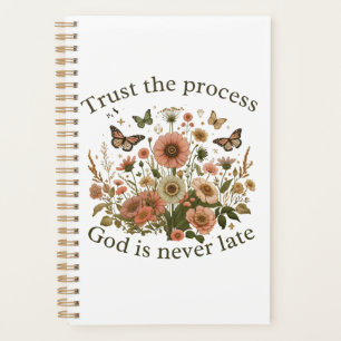Agenda Floral design with butterflies – Christian quote “