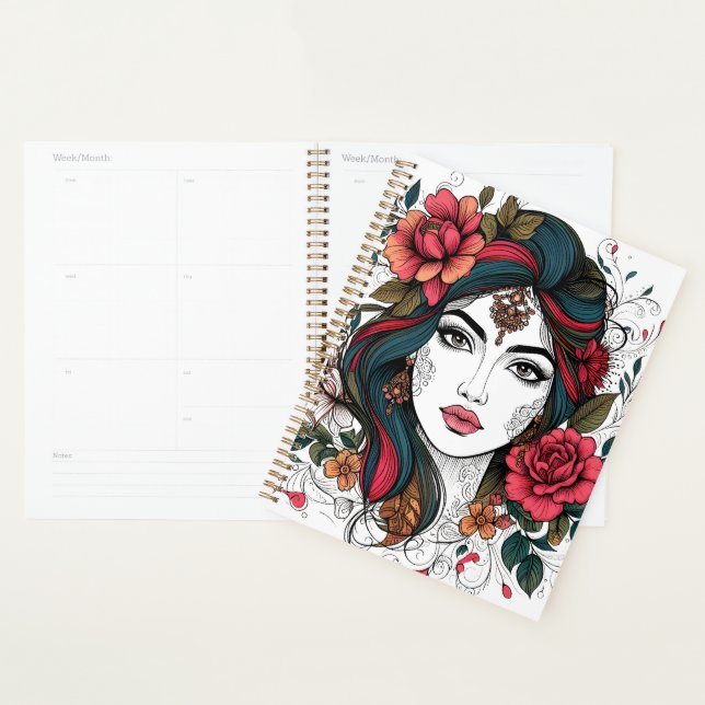 Agenda Floral Face – Boho Beauty Planner (Demostración)