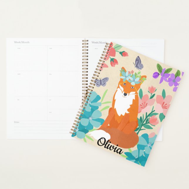 Agenda Floral Fox Planner (Demostración)