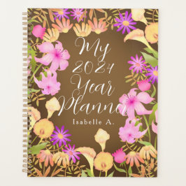 Agenda Floral Garden Brown