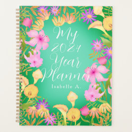 Agenda Floral Garden Green