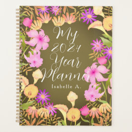 Agenda Floral Garden Olive