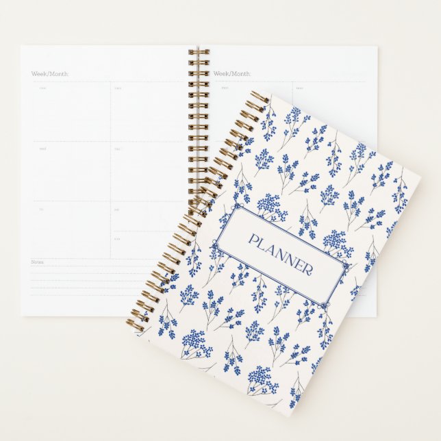 Agenda Floral Hardcover Notebook Plannner (Demostración)