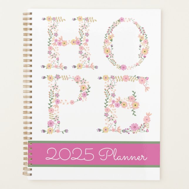 Agenda Floral HOPE personalizada (Anverso)