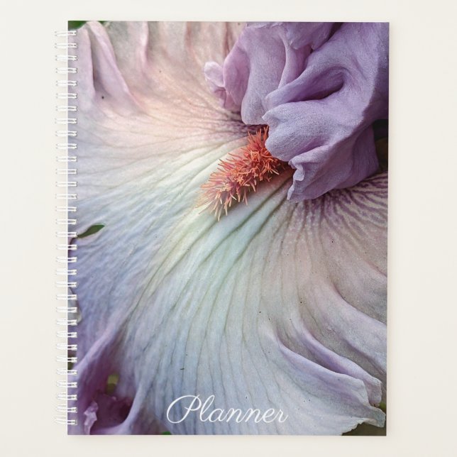 Agenda Floral Iris púrpura pálida (Anverso)