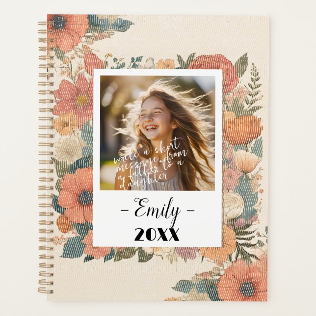 Agenda Floral Keepsake Journal para 20XX reflexiones (Anverso)