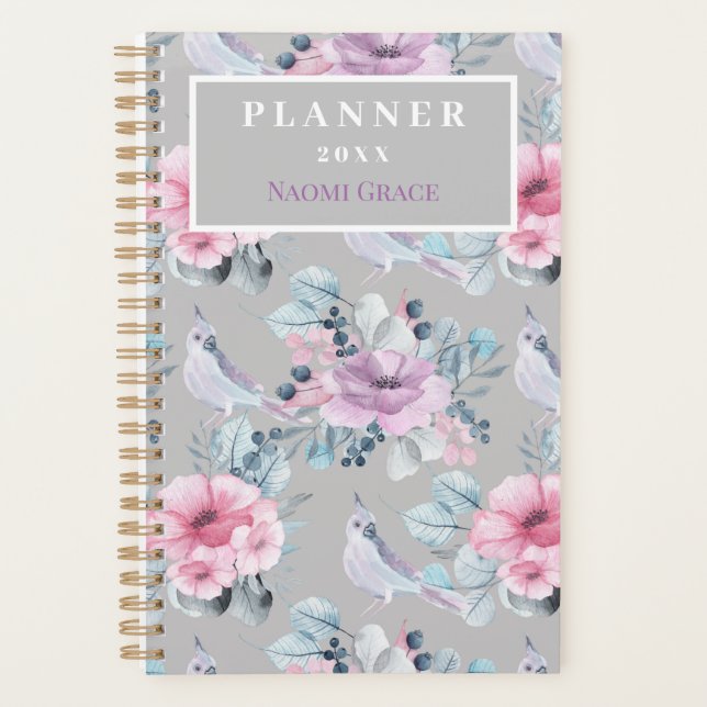 Agenda Floral moderna (Anverso)