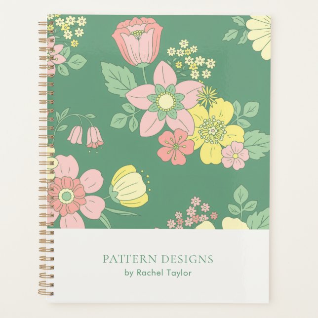 Agenda Floral natural de Boho (Anverso)
