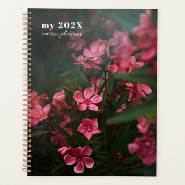 Agenda Floral oscuro y temperamental (Anverso)