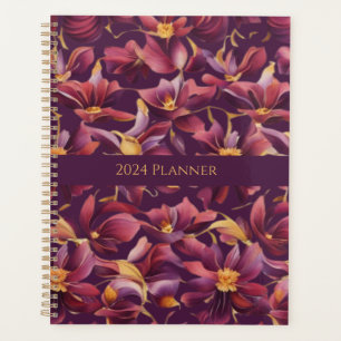 Agenda Floral púrpura