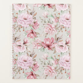 Agenda Floral rosa