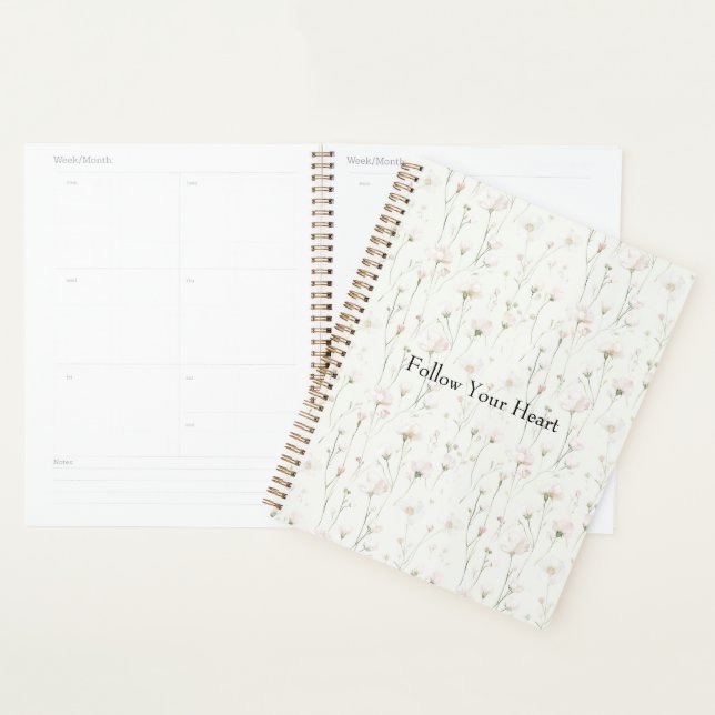 Agenda Floral Rosa Rubor Bonito (Demostración)