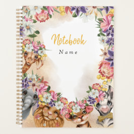 Agenda Floral Safari salvaje un bebé ducha oro