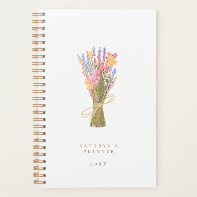 Agenda Floral simple (Anverso)