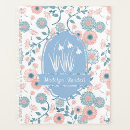 Agenda Floral Soft Laurentiana con nombre personalizado