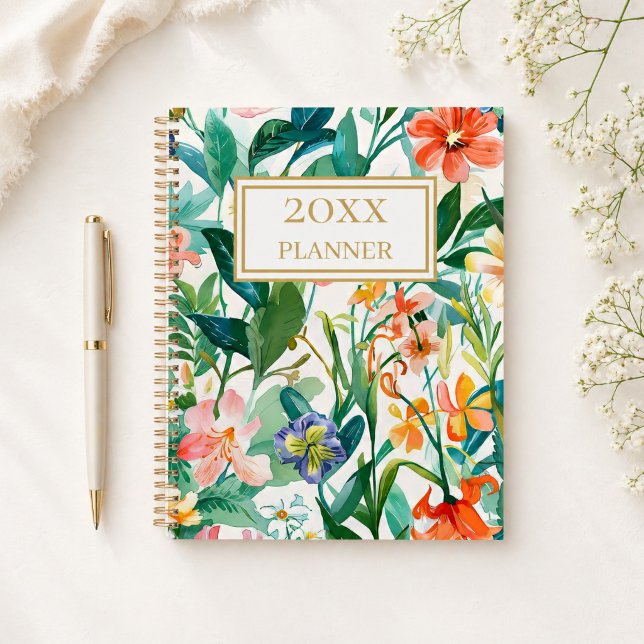 Agenda Floral Tropical Personalizado (Subido por el creador)