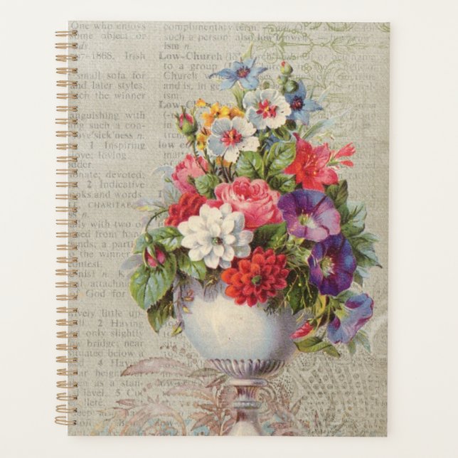 Agenda Floral victoriana (Anverso)
