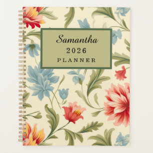 Agenda floral vintage 2026