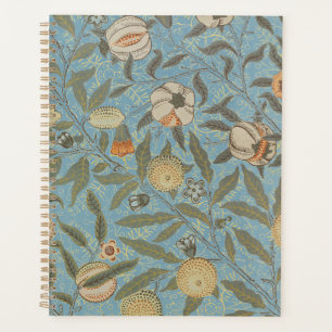 Agenda Floral virgen William Morris Floral Azul Fruta