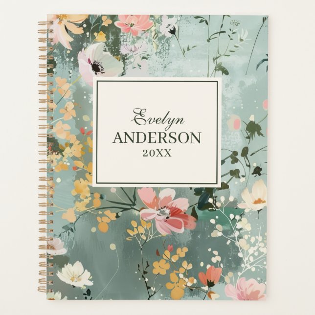 Agenda Florales pintados (Anverso)