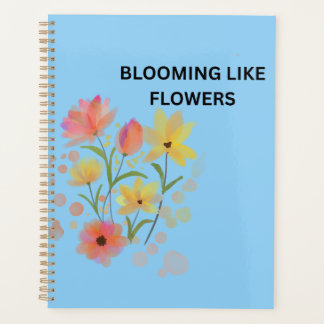 Agenda Floreciendo como flores | Acuarela floral