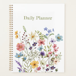 Agenda Florecimiento de flores silvestres caprichosas y c