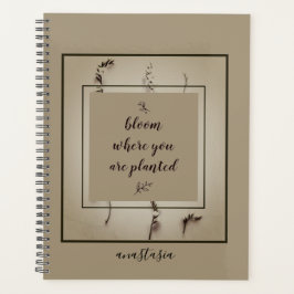 Agenda Florencia verde de moda Anastasia floreciente dond