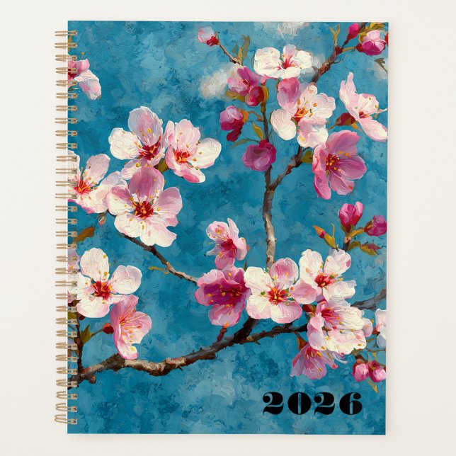 Agenda Flores 2026 Inspiración Vincent Van Gogh (Anverso)