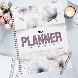Agenda Flores Acuarela Florales Lindos